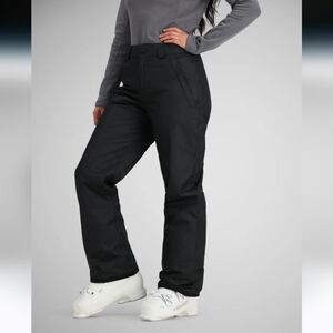 OBERMEYER TEEN BLACK INSULATED SKI SNOW PANTS SZ 8